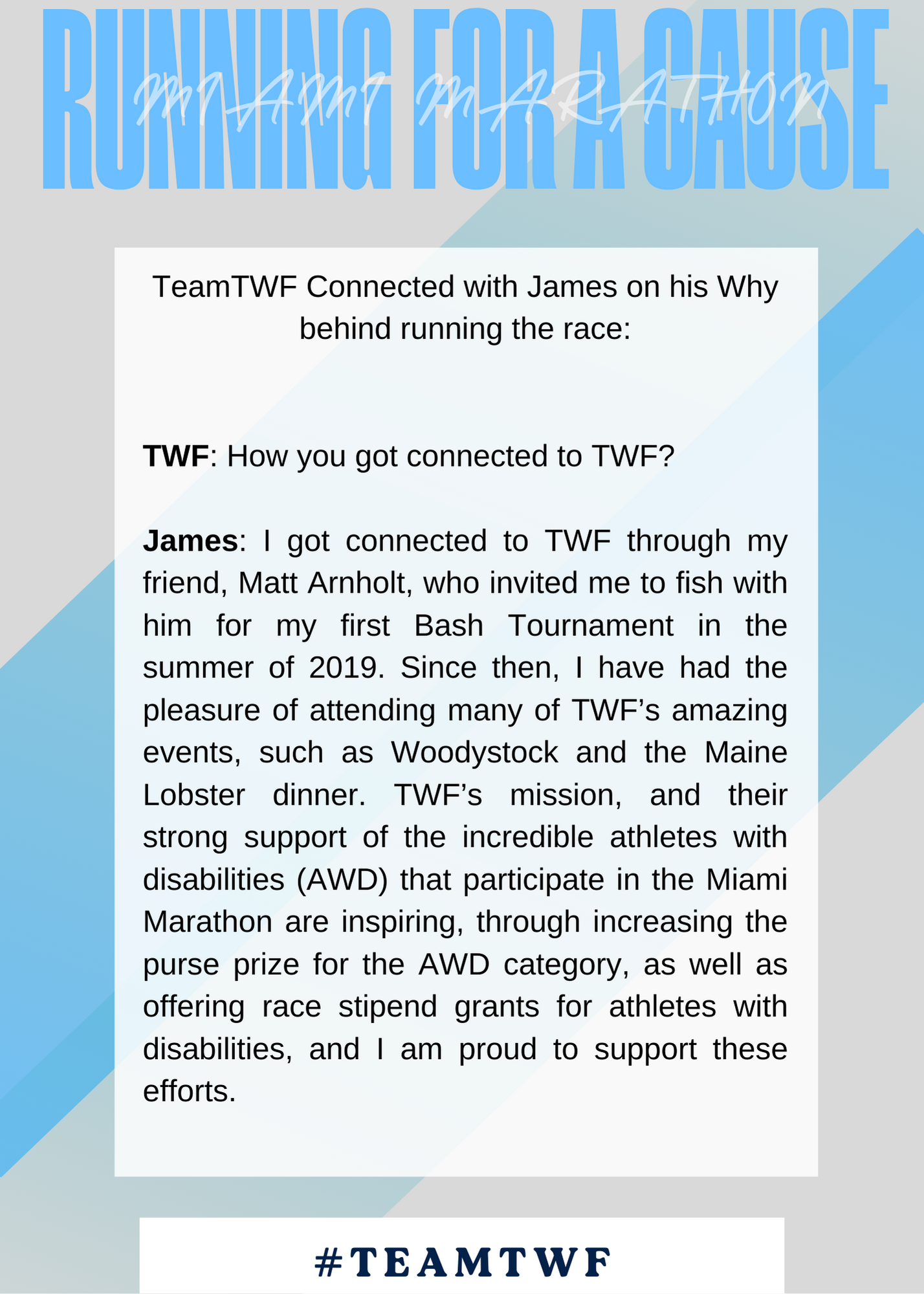 James O'Keefe Runs Miami Marathon